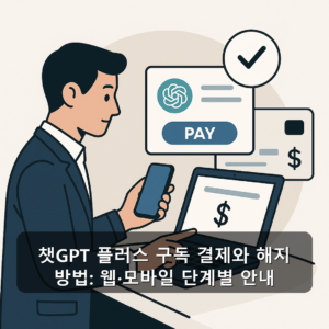 챗GPT 플러스 구독 결제와 해지 방법: 웹·모바일 단계별 안내