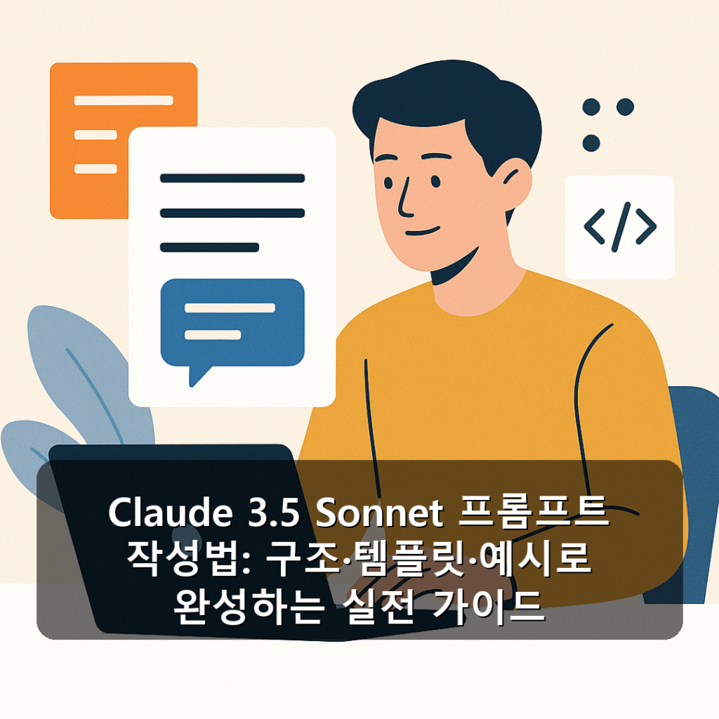 Claude 3.5 Sonnet 프롬프트 작성법: 구조·템플릿·예시로 완성하는 실전 가이드