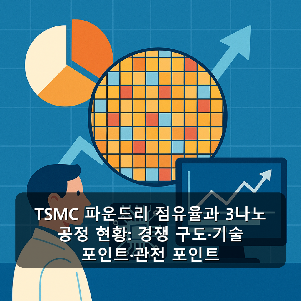 TSMC 파운드리 점유율과 3나노 공정 현황: 경쟁 구도·기술 포인트·관전 포인트