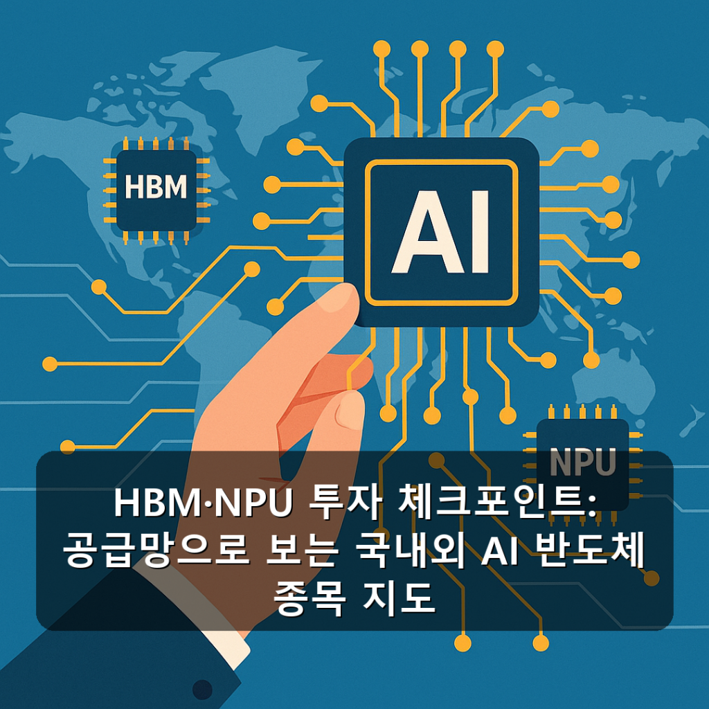 HBM·NPU 투자 체크포인트: 공급망으로 보는 국내외 AI 반도체 종목 지도