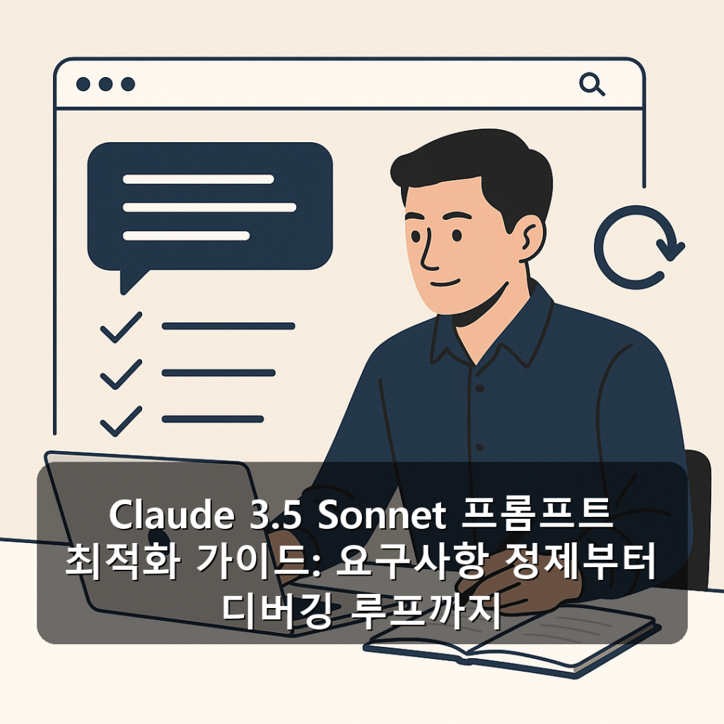 Claude 3.5 Sonnet 프롬프트 최적화 가이드: 요구사항 정제부터 디버깅 루프까지