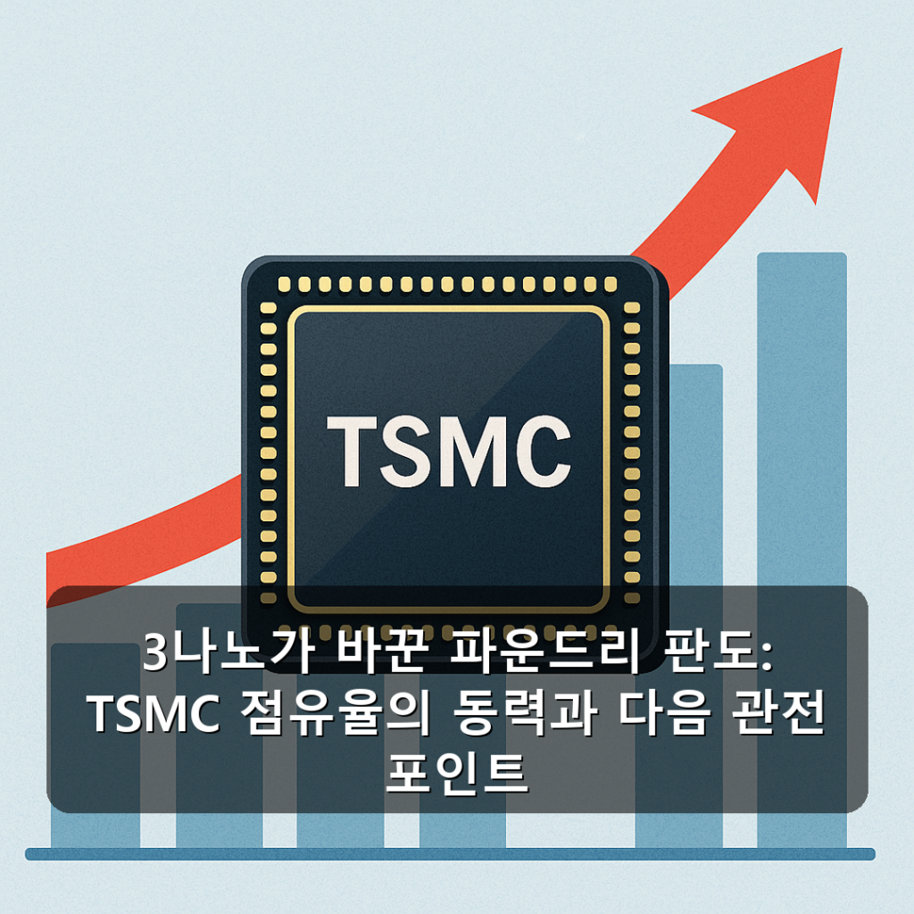 3나노가 바꾼 파운드리 판도: TSMC 점유율의 동력과 다음 관전 포인트
