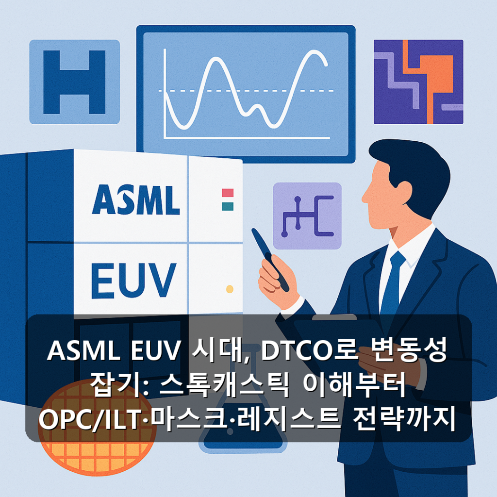 ASML EUV 시대, DTCO로 변동성 잡기: 스톡캐스틱 이해부터 OPC/ILT·마스크·레지스트 전략까지
