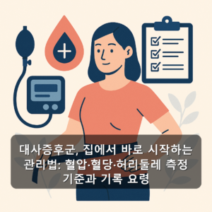 대사증후군, 집에서 바로 시작하는 관리법: 혈압·혈당·허리둘레 측정 기준과 기록 요령
