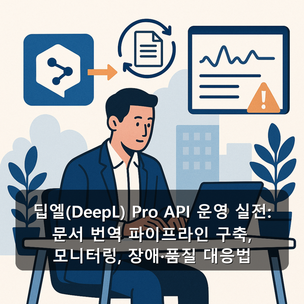 딥엘(DeepL) Pro API 운영 실전: 문서 번역 파이프라인 구축, 모니터링, 장애·품질 대응법