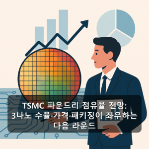 TSMC 파운드리 점유율 전망: 3나노 수율·가격·패키징이 좌우하는 다음 라운드