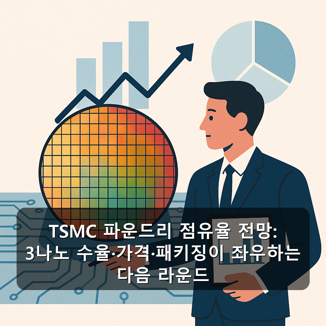 TSMC 파운드리 점유율 전망: 3나노 수율·가격·패키징이 좌우하는 다음 라운드