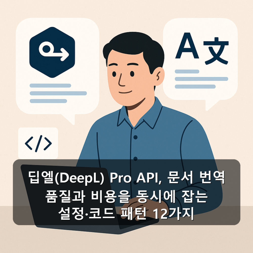 딥엘(DeepL) Pro API, 문서 번역 품질과 비용을 동시에 잡는 설정·코드 패턴 12가지