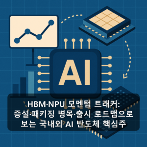 HBM·NPU 모멘텀 트래커: 증설·패키징 병목·출시 로드맵으로 보는 국내외 AI 반도체 핵심주
