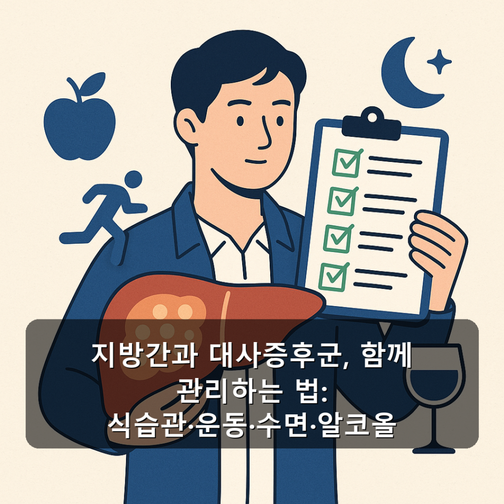 지방간과 대사증후군, 함께 관리하는 법: 식습관·운동·수면·알코올 체크리스트