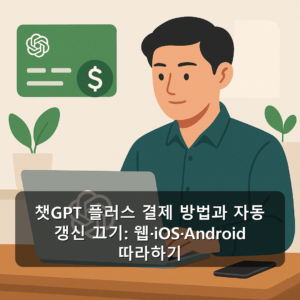 챗GPT 플러스 결제 방법과 자동 갱신 끄기: 웹·iOS·Android 따라하기