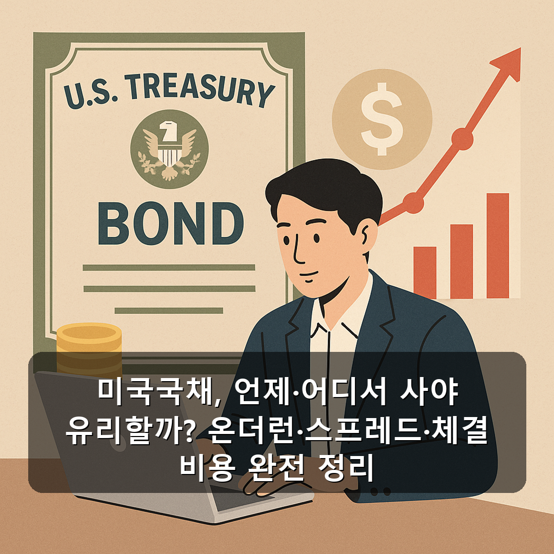 미국국채, 언제·어디서 사야 유리할까? 온더런·스프레드·체결 비용 완전 정리