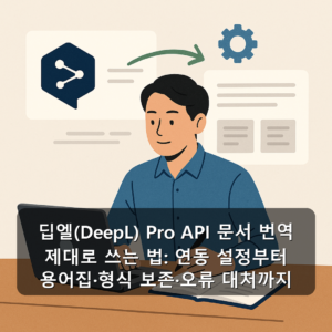 딥엘(DeepL) Pro API 문서 번역 제대로 쓰는 법: 연동 설정부터 용어집·형식 보존·오류 대처까지