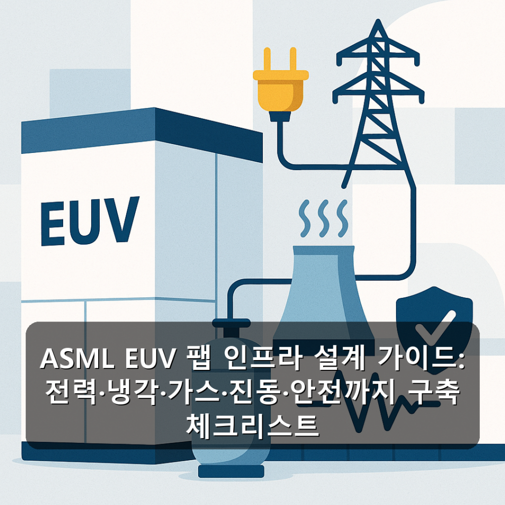 ASML EUV 팹 인프라 설계 가이드: 전력·냉각·가스·진동·안전까지 구축 체크리스트