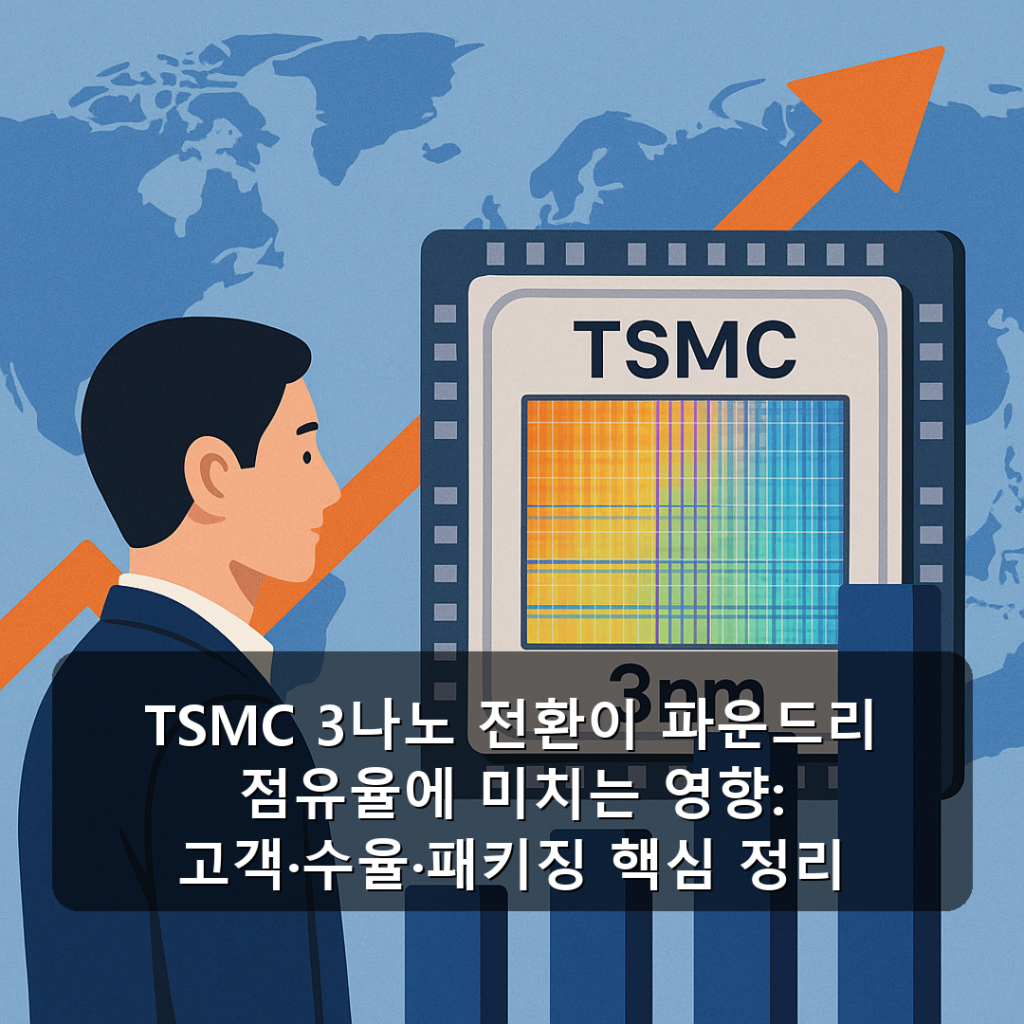 TSMC 3나노 전환이 파운드리 점유율에 미치는 영향: 고객·수율·패키징 핵심 정리