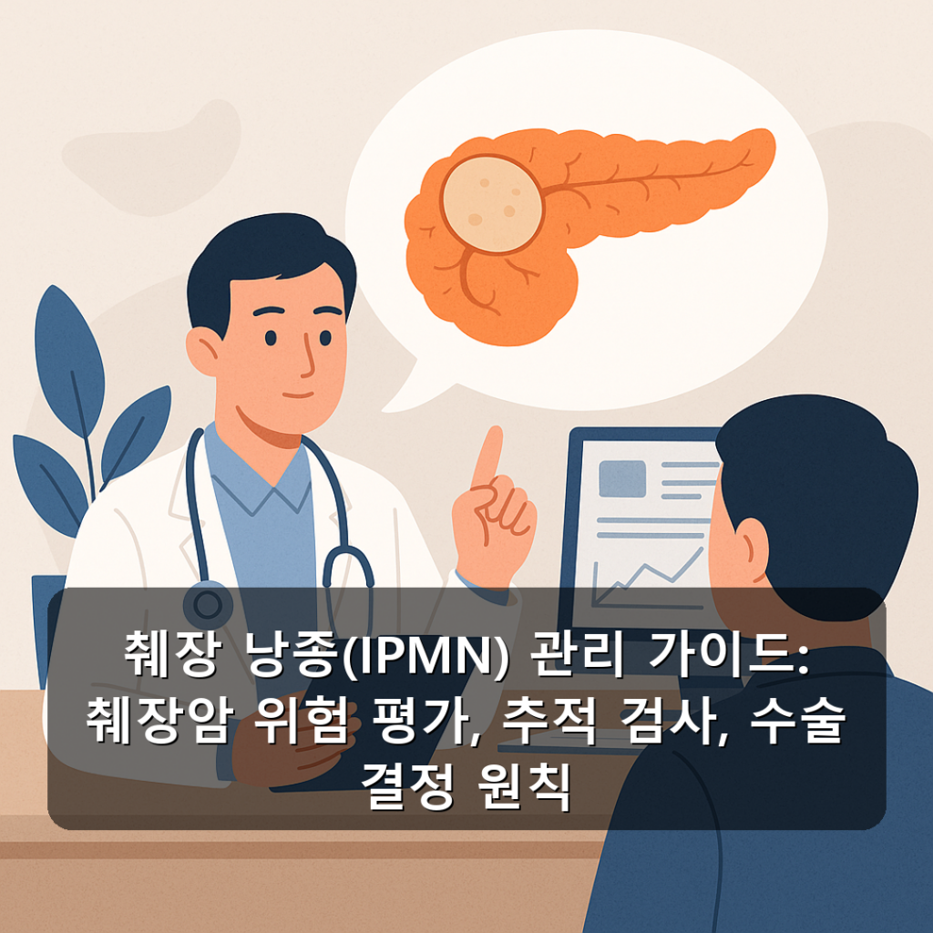 췌장 낭종(IPMN) 관리 가이드: 췌장암 위험 평가, 추적 검사, 수술 결정 원칙