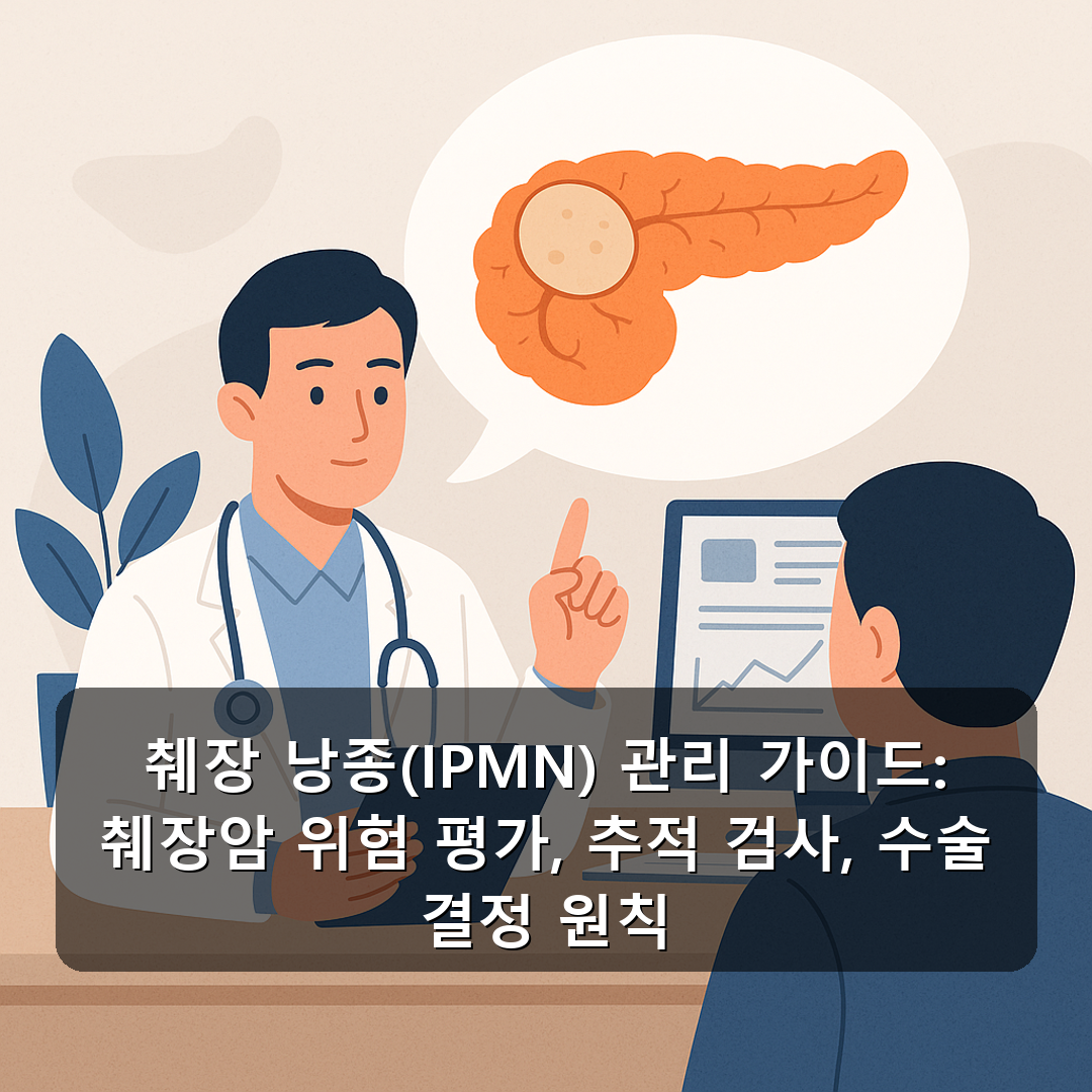 췌장 낭종(IPMN) 관리 가이드: 췌장암 위험 평가, 추적 검사, 수술 결정 원칙