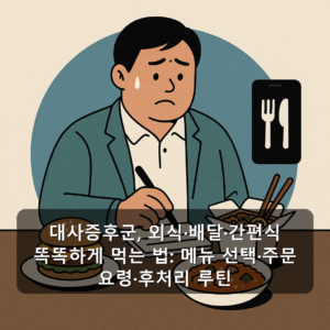 대사증후군, 외식·배달·간편식 똑똑하게 먹는 법: 메뉴 선택·주문 요령·후처리 루틴