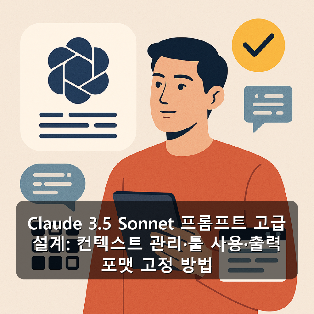Claude 3.5 Sonnet 프롬프트 고급 설계: 컨텍스트 관리·툴 사용·출력 포맷 고정 방법