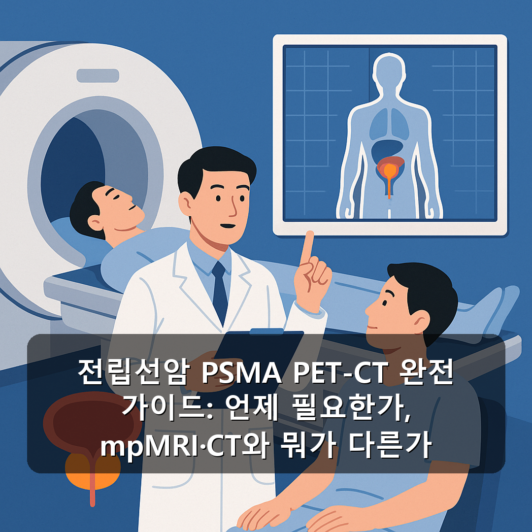 전립선암 PSMA PET-CT 완전 가이드: 언제 필요한가, mpMRI·CT와 뭐가 다른가