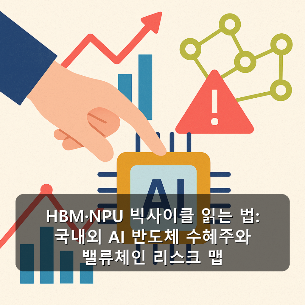 HBM·NPU 빅사이클 읽는 법: 국내외 AI 반도체 수혜주와 밸류체인 리스크 맵