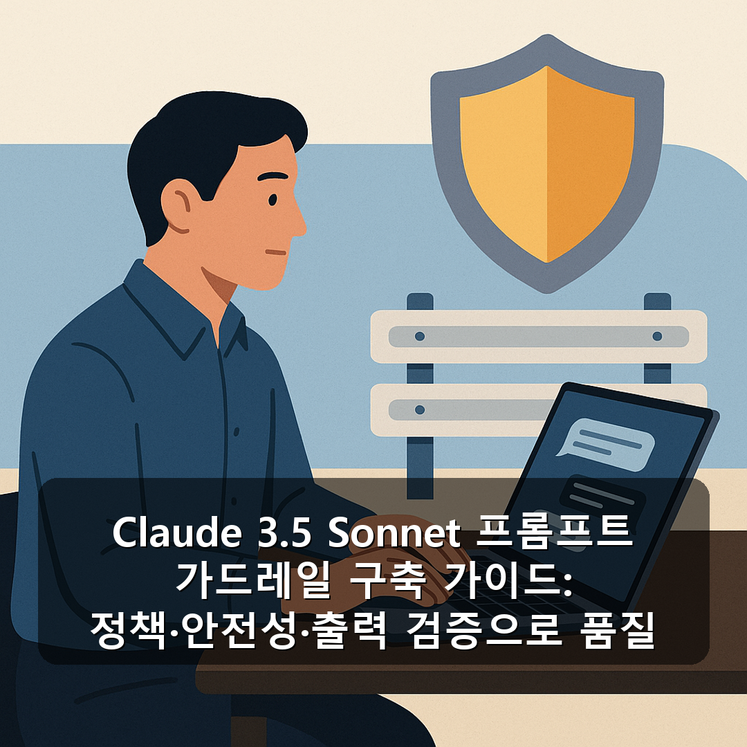 Claude 3.5 Sonnet 프롬프트 가드레일 구축 가이드: 정책·안전성·출력 검증으로 품질 지키기