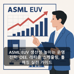 ASML EUV 생산성 높이는 운영 전략: OEE, 레티클 스케줄링, 툴 매칭 실전 가이드