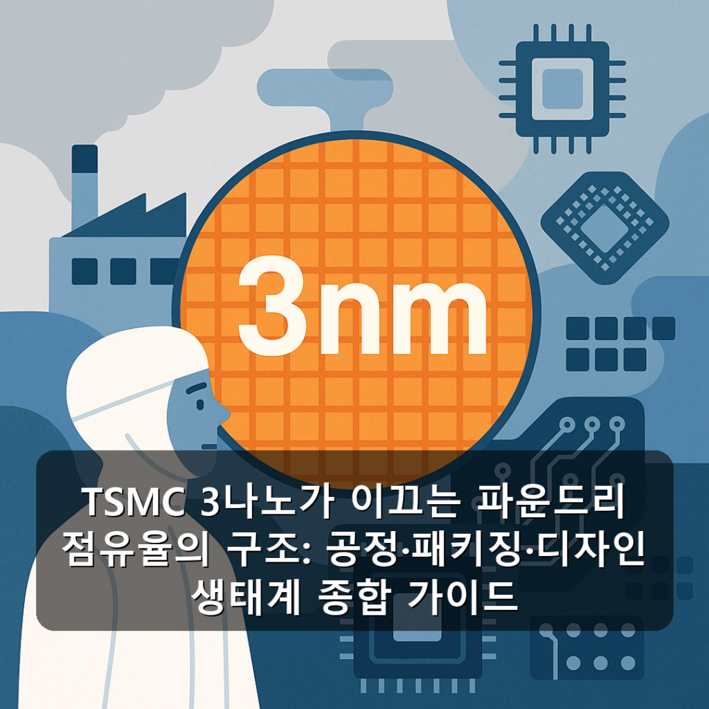 TSMC 3나노가 이끄는 파운드리 점유율의 구조: 공정·패키징·디자인 생태계 종합 가이드