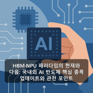 HBM·NPU 패러다임의 현재와 다음: 국내외 AI 반도체 핵심 종목 업데이트와 관전 포인트