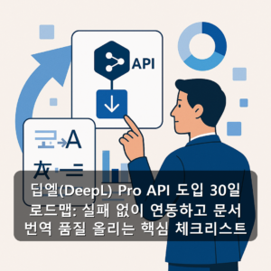 딥엘(DeepL) Pro API 도입 30일 로드맵: 실패 없이 연동하고 문서 번역 품질 올리는 핵심 체크리스트
