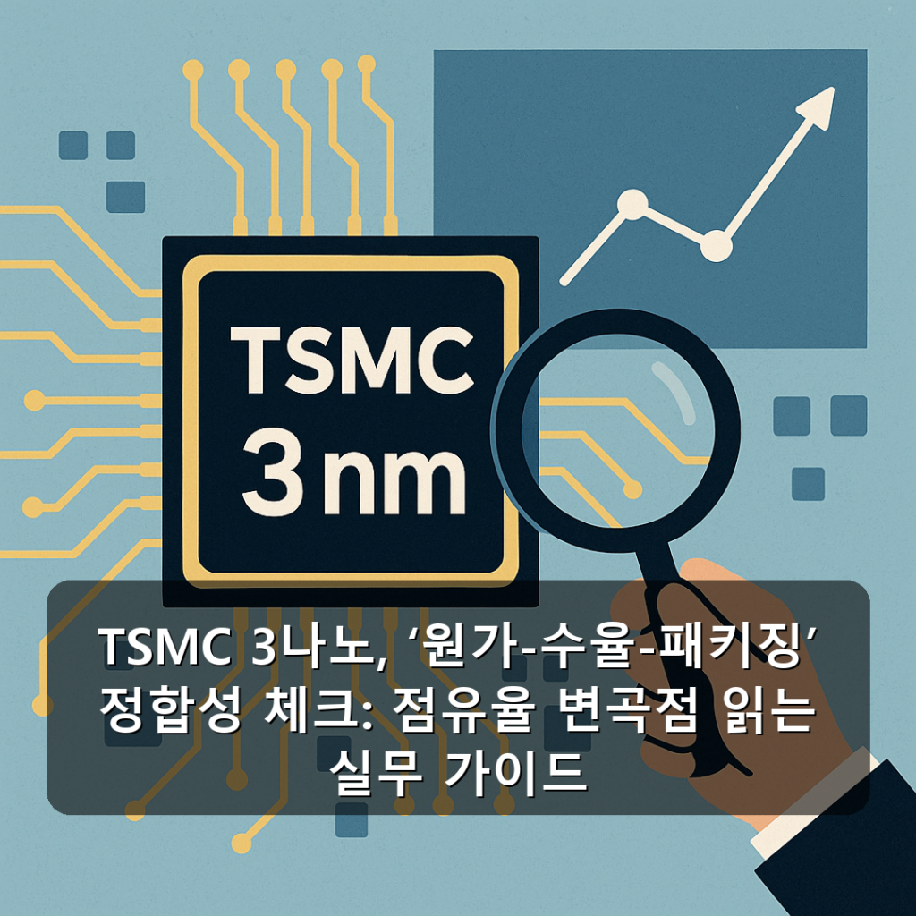 TSMC 3나노, ‘원가-수율-패키징’ 정합성 체크: 점유율 변곡점 읽는 실무 가이드