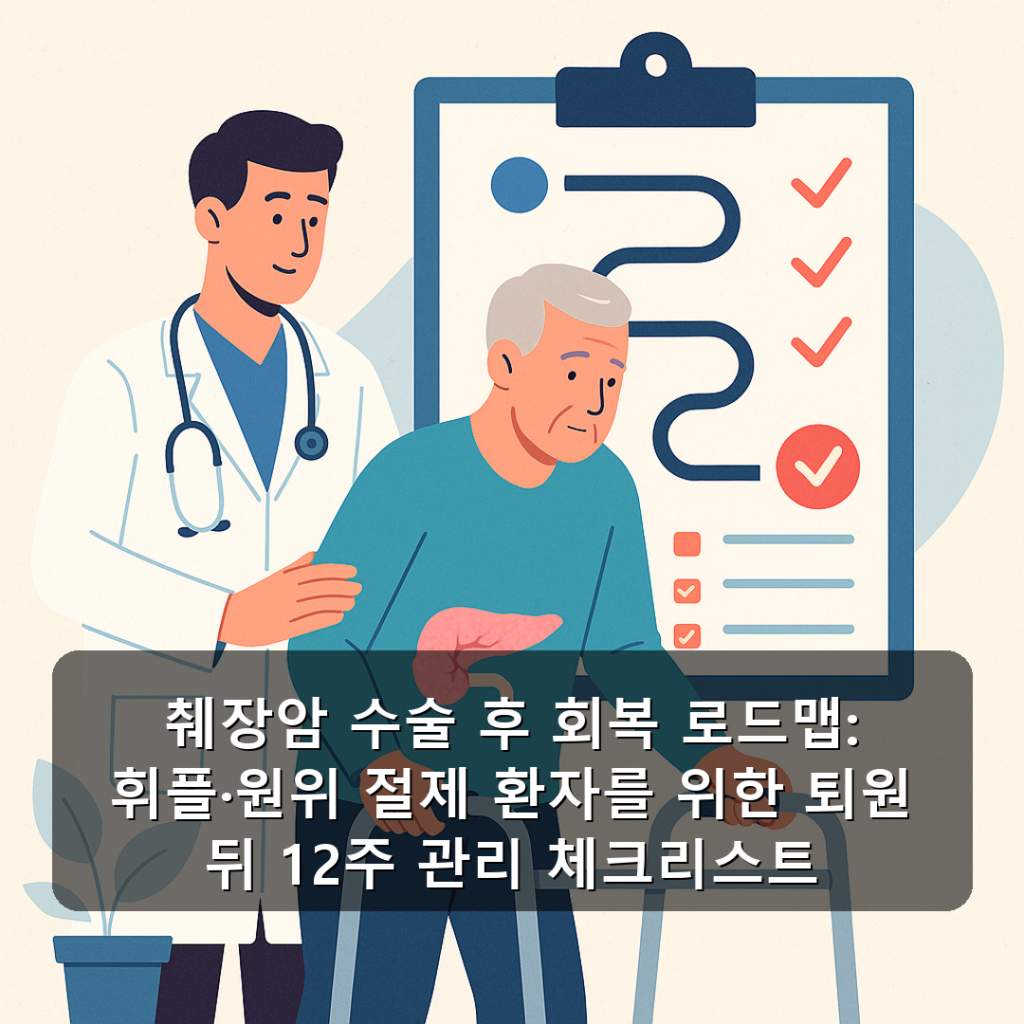 췌장암 수술 후 회복 로드맵: 휘플·원위 절제 환자를 위한 퇴원 뒤 12주 관리 체크리스트