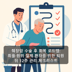 췌장암 수술 후 회복 로드맵: 휘플·원위 절제 환자를 위한 퇴원 뒤 12주 관리 체크리스트
